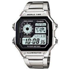 Наручные часы CASIO Collection AE-1200WHD-1A, черный, серебряный