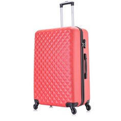 Умный чемодан Lcase, 63 л, размер M, розовый, красный