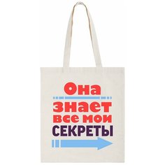 Сумка шоппер CoolPodarok, бежевый