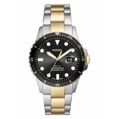 Наручные часы FOSSIL FB-01, золотой, черный