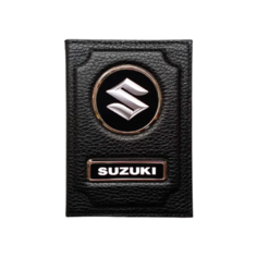 Обложка для автодокументов SUZUKI 2453-6, черный