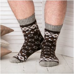 Носки Бабушкины носки, размер 41-43, коричневый