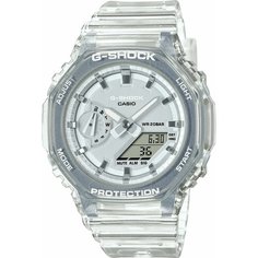 Наручные часы CASIO G-Shock GMA-S2100SK-7A, бесцветный, серебряный