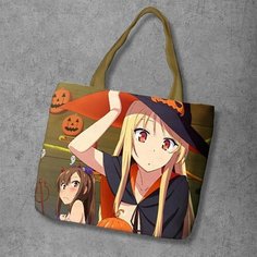 Сумка шоппер Anime Dakimakura, фактура рельефная, мультиколор