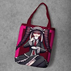 Сумка шоппер Anime Dakimakura, фактура рельефная, мультиколор