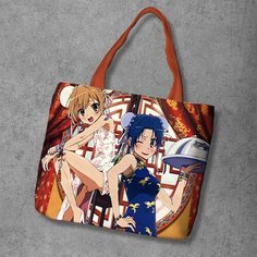 Сумка шоппер Anime Dakimakura, фактура рельефная, мультиколор