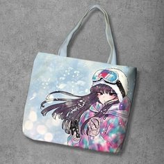 Сумка шоппер Anime Dakimakura, фактура рельефная, мультиколор