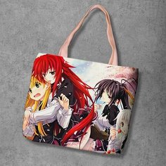 Сумка шоппер Anime Dakimakura, фактура рельефная, мультиколор