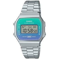 Наручные часы CASIO Vintage 78150, зеленый, серый