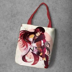 Сумка шоппер Anime Dakimakura, фактура рельефная, мультиколор