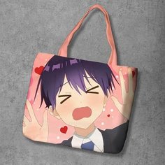 Сумка шоппер Anime Dakimakura, фактура рельефная, мультиколор