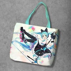Сумка шоппер Anime Dakimakura, фактура рельефная, мультиколор
