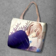 Сумка шоппер Anime Dakimakura, фактура рельефная, мультиколор