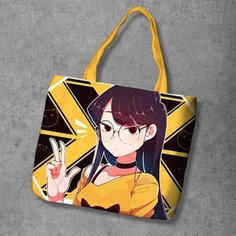 Сумка шоппер Anime Dakimakura, фактура рельефная, мультиколор