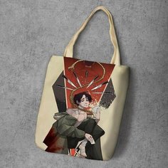 Сумка шоппер Anime Dakimakura, фактура рельефная, мультиколор