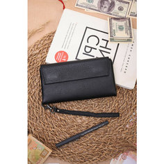 Портмоне , фактура гладкая, черный