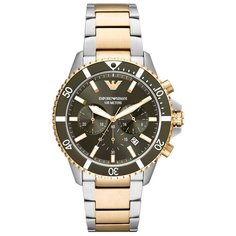 Наручные часы EMPORIO ARMANI Diver AR11361, серебряный, золотой