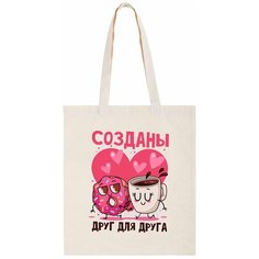 Сумка шоппер CoolPodarok, бежевый