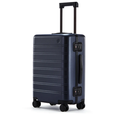 Чемодан NINETYGO Manhattan Frame Luggage, 39 л, размер 20", синий