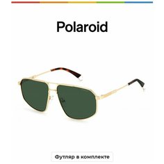 Солнцезащитные очки Polaroid Polaroid PLD 4118/S/X KJ1 M9, коричневый, золотой