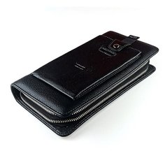 Сумка клатч MD Collection, фактура зернистая, черный