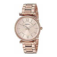 Наручные часы FOSSIL Carlie ES4301, золотой, розовый