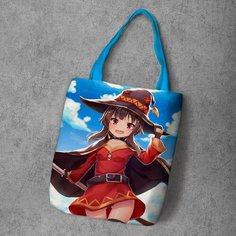 Сумка шоппер Anime Dakimakura, фактура рельефная, мультиколор