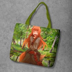 Сумка шоппер Anime Dakimakura, фактура рельефная, мультиколор