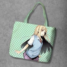 Сумка шоппер Anime Dakimakura, фактура рельефная, мультиколор