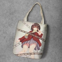 Сумка шоппер Anime Dakimakura, фактура рельефная, мультиколор