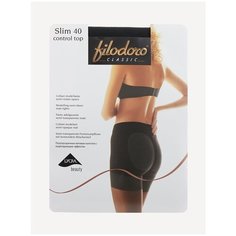 Колготки Filodoro Classic Slim Control Top, 40 den, размер 4, черный Filodoro®