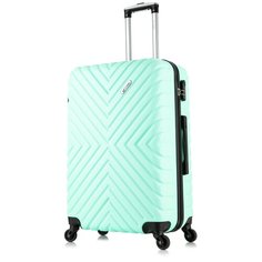 Умный чемодан Lcase New Delhi NEWD0112, 85 л, размер L, зеленый, бирюзовый
