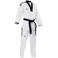 Кимоно для тхэквондо adidas без пояса, сертификат WTF, размер 210, белый