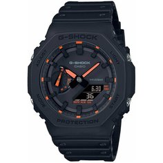 Наручные часы CASIO G-Shock GA-2100-1A4ER, оранжевый, черный