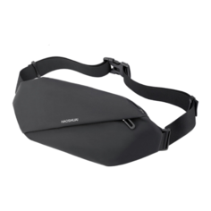 Сумка поясная , фактура гладкая, черный