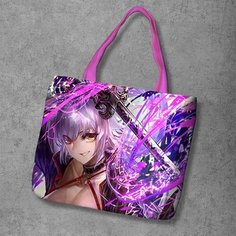 Сумка шоппер Anime Dakimakura, фактура рельефная, мультиколор