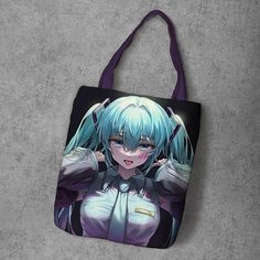 Сумка шоппер Anime Dakimakura, фактура рельефная, мультиколор