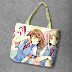 Сумка шоппер Anime Dakimakura, фактура рельефная, мультиколор