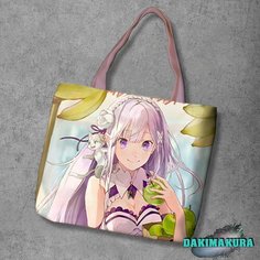 Сумка шоппер Anime Dakimakura, фактура рельефная, мультиколор