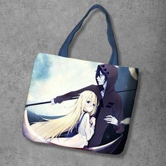 Сумка шоппер Anime Dakimakura, фактура рельефная, мультиколор