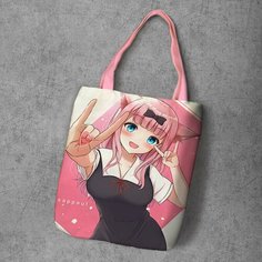Сумка шоппер Anime Dakimakura, фактура рельефная, мультиколор