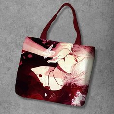 Сумка шоппер Anime Dakimakura, фактура рельефная, мультиколор