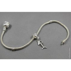 Шарм Handinsilver ( Посеребриручку ) Подвеска-шарм "Подводный мир, серебристый