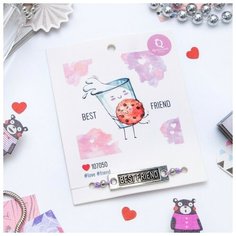 Браслет Queen Fair, металл, размер 6 см, диаметр 6 см, фиолетовый