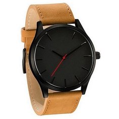Наручные часы 60 секунд, черный, коричневый