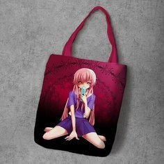 Сумка шоппер Anime Dakimakura, фактура рельефная, мультиколор