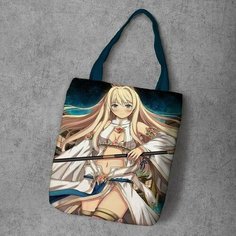 Сумка шоппер Anime Dakimakura, фактура рельефная, мультиколор