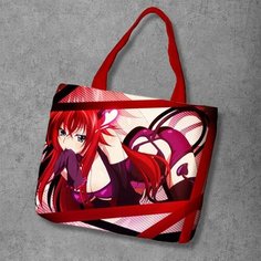 Сумка шоппер Anime Dakimakura, фактура рельефная, мультиколор