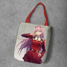 Сумка шоппер Anime Dakimakura, фактура рельефная, мультиколор
