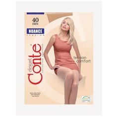 Колготки Conte elegant Nuance, 40 den, размер 4, бежевый